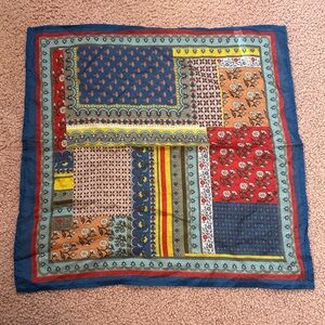 EUC Urban Outfitter Floral Boho Scarf 17” Square European Floral coquette Girl